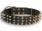 Strong Spiked and Studded Leather Dog Collar