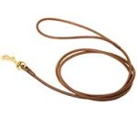 Dog Show Round Leather Leash