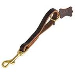 Fast Grab Leather Pull Tab Leash for Pitbull