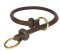 Round Leather Choke Collar/Silent Collar 1/2'' wide for Pitbull