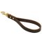 Short Leather Dog Training Traffic Lead w/without Support Material on the Handle