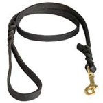 Leather Dog Leash 2 to 6 FOOT x 1/2-Inch for Pitbull Terrier