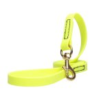 Yellow Waterproof Pitbull Leash Made of Biothane