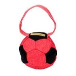 'Soccer Fan' Bright French Linen Pitbull Bite Tug with Handle