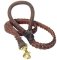 4 FT Braided Leather Dog Leashes for Pitbull