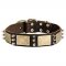 Gorgeous War Design Dog Leather Collar