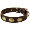 Designer Dog Collar - Exclusive Leather Collar for Pitbull-High Quality Decorated Collar