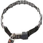 Stainless Steel Pitbull Neck Tech Pinch Prong Collar - 19 inch (48 cm)