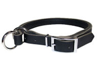 Adjustable 2 Ply Leather Slip Collar with Nickel Plated Hardware