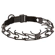 HS Black Pinch Collar with Click Lock System - 1/8 inch (3.2 mm) HS Black Pinch Collar with Click Lock System - 1/8 inch (3.2 mm)
