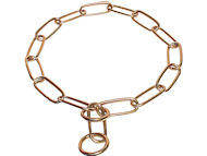 "Chain Trainer" Brass Pitbull Choke Chain - 1/6 inch (4 mm) "Chain Trainer" Brass Pitbull Choke Chain - 1/6 inch (4 mm)