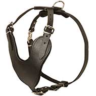 Heavy Duty Padded Pitbull Harness of Genuine Leather