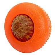 'Orange Dream' Rubber Treat Dispensing Chew Toy of Large Size 'Orange Dream' Rubber Treat Dispensing Chew Toy of Large Size