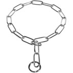 Fur Saver Dog Collar Chrome Plated - 1/6 inch (4 mm) Fur Saver Dog Collar Chrome Plated - 1/6 inch (4 mm)