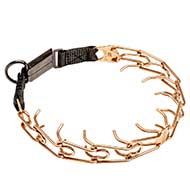 'Briar Patch' Curogan Pinch Prong Collar with Click Lock Buckle - 1/8 inch (3.25mm )
