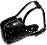 Agitation / Police Leather Dog Muzzle for Pitbull