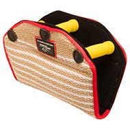 Jute Bite Builder with 3 Inside Handles for Pitbull Puppy Training Jute Bite Builder with 3 Inside Handles for Pitbull Puppy Training