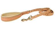Leather 4 Foot Leash for Pitbull