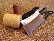 Leather Pitbull Bite Tag/Tug with Handle Leather Pitbull Bite Tag/Tug with Handle