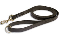 Leather Rescue Leash 3/4 inch on 6 FOOT for Pitbull