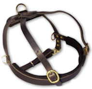Leather Tracking Harness for Pitbull -Pulling Harness