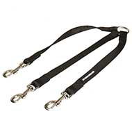 Triple Nylon Dog Coupler for Walking 3 Pitbulls Triple Nylon Dog Coupler for Walking 3 Pitbulls