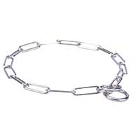 'Sound look' Chrome Plated Collar Fur Saver - 1/10 inch (3 mm) link diameter 'Sound look' Chrome Plated Collar Fur Saver - 1/10 inch (3 mm) link diameter