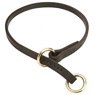 Silent Leather Training Choke Collar for Pitbull Silent Leather Training Choke Collar for Pitbull