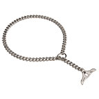 Chrome-plated Choke Chain with Toggle - 1/9 inch (3 mm) Chrome-plated Choke Chain with Toggle - 1/9 inch (3 mm)