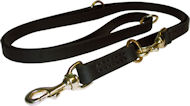 5FT Classic Double Training Leather Dog Leash 3/4 Pitbull