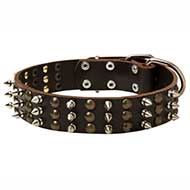 Best Studs and Spikes Leather Dog Collar Best Studs and Spikes Leather Dog Collar