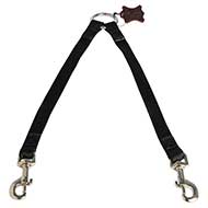 Stitched Nylon Leash Coupler for Walking 2 Pitbulls