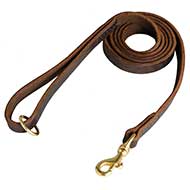 Leather Dog Leash Stitched Well-Made