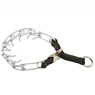 Durable Chrome Plated Pinch Collar with Quick Release Buckle - 1/8 inch (3.25 mm) Durable Chrome Plated Pinch Collar with Quick Release Buckle - 1/8 inch (3.25 mm)