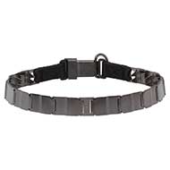 'Strength'n'Power' Matt Black Stainless Pinch Collar - Neck Tech Sport 1 2/5 inch (3.3 cm) prong diameter 'Strength'n'Power' Matt Black Stainless Pinch Collar - Neck Tech Sport 1 2/5 inch (3.3 cm) prong diameter