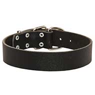 Leather Traditional Buckle Collar for Pitbull