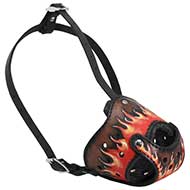 Best Art Leather Dog Muzzle for Pitbulls/ Pitbull Terrier
