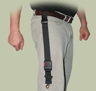 Free-Hands Nylon Waist Leash for Pitbull