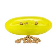 'Melon shaped' Floating Rubber Toy for Treat Dispensing 'Melon shaped' Floating Rubber Toy for Treat Dispensing