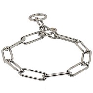 'Iron Trainer' Fur Saver Collar of Stainless Steel - 1/6 inch (4.0 mm) link diameter 'Iron Trainer' Fur Saver Collar of Stainless Steel - 1/6 inch (4.0 mm) link diameter