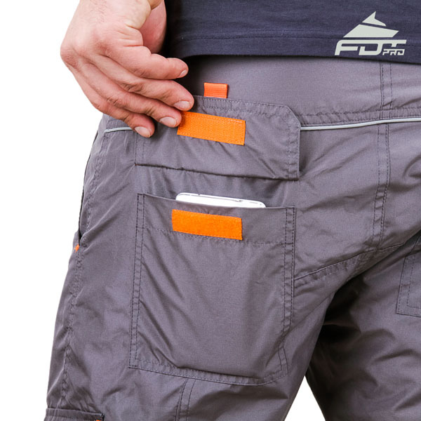 Convenient Design Professional Pants with Reliable Side Pockets for Dog Training