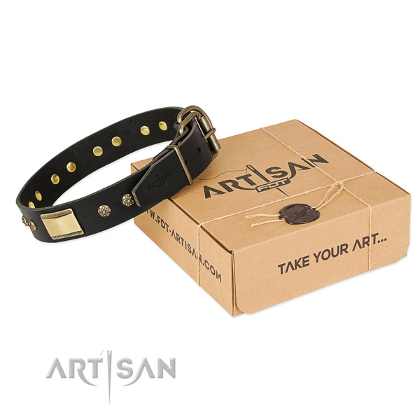 Best quality genuine leather collar for your attractive dog