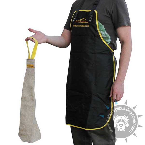 Training Pitbull Jute Bite Rag with Handle