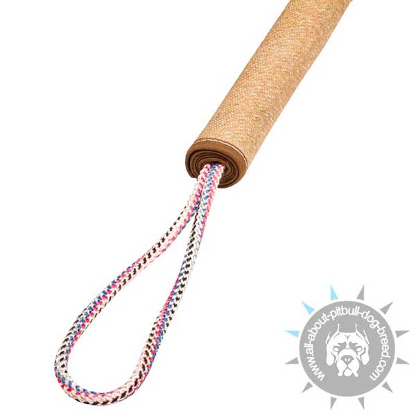 Jute Pitbull Play Roll with Strong Rope Handles
