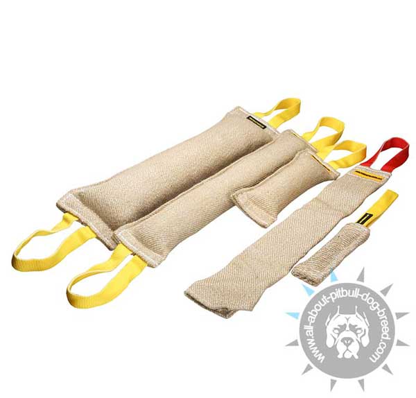 Pitbull Training Set of 5 Jute Bite Tugs