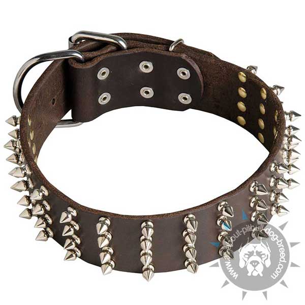 Handmade Leather Pitbull Collar