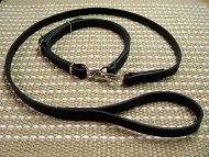 Police Service / hunting Pitbull Collar- Leash Combo of Leather