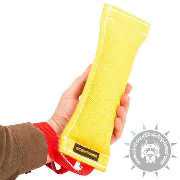 French Linen Bite Tug with Handle