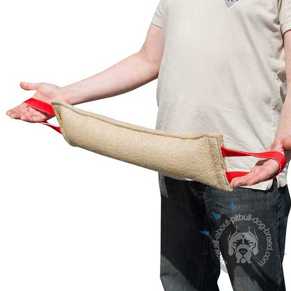 Pitbull Jute Bite Tug with 2 Handles