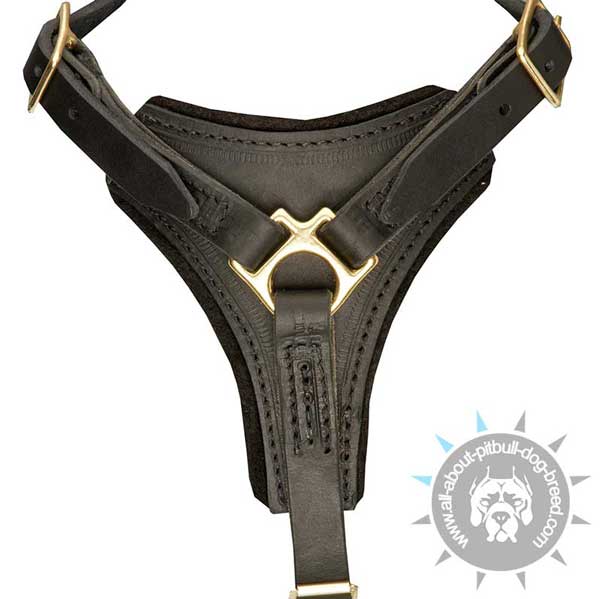 Non-restrictive fashion leather harness